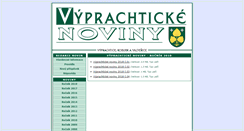 Desktop Screenshot of noviny.obec-vyprachtice.cz