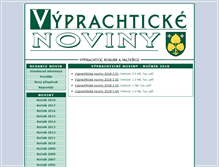 Tablet Screenshot of noviny.obec-vyprachtice.cz