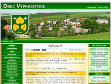 Tablet Screenshot of obec-vyprachtice.cz